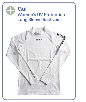 Gul Women's UV Protection Long Sleeve Rashvest - White