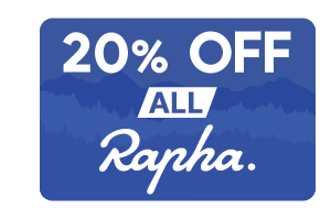 20% OFF ALL RAPHA. 
