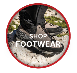 SHOP FOOTWEAR. A man wearing Zamberlan Men's Salathe RR GORE-TEX Hiking Boots in Grey.
