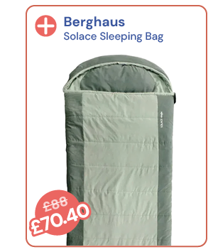 Berghaus Solace Sleeping Bag - Green. Reduced from £88 to £70.40