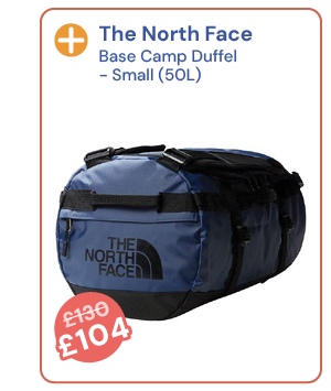 The North Face Base Camp Duffel - Small (50L) - Navy. Reduced from £130 to £104.