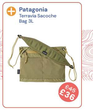 Patagonia Terravia Sacoche Bag 3L - Green. Reduced from £45 to £36.