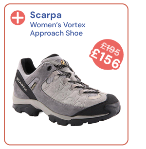 Scarpa Women's Vortex GORE-TEX Approach Shoes - Grey. Reduced from £195 to £156.