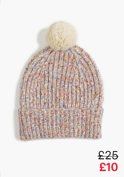 Jill Recycled Rib Bobble Hat