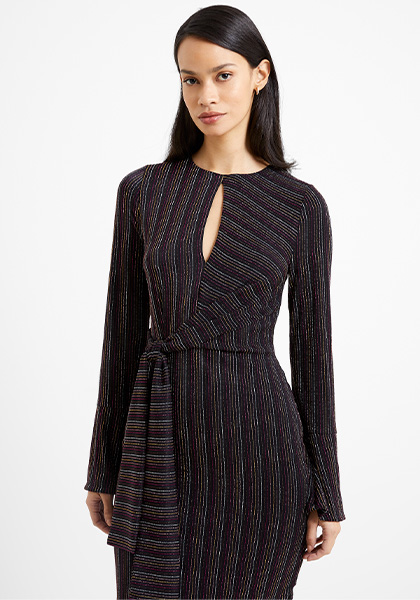 Paula Keyhole Midi Dress