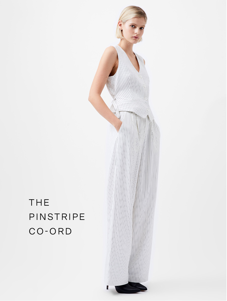 Pinstripe Cropped Waistcoat