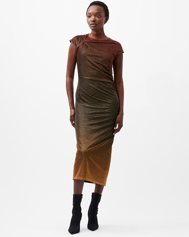 Sela Lurex Midi Dress