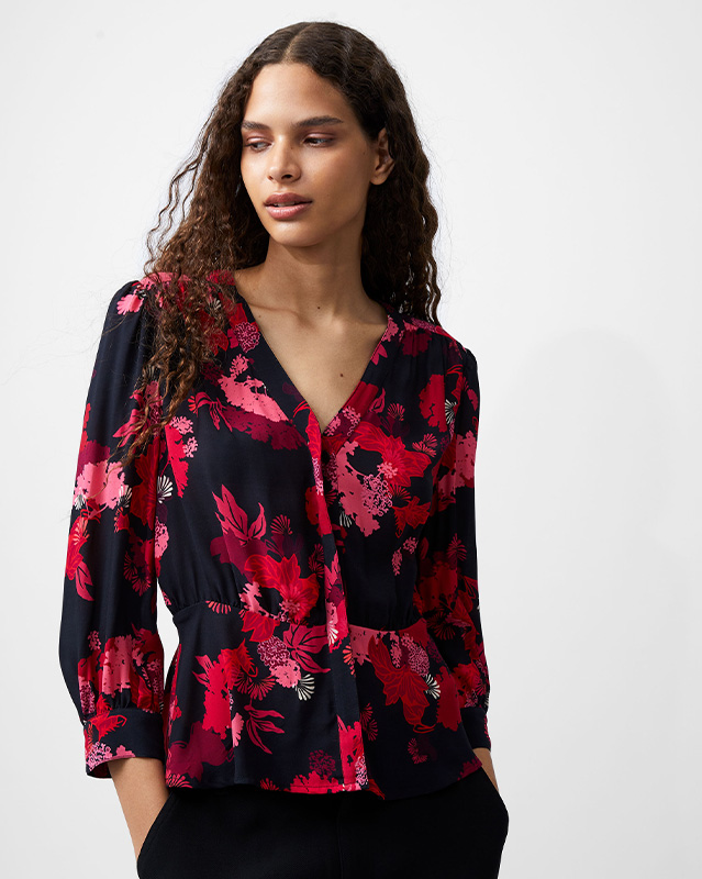 Foliage Chiara Balloon Sleeve Top