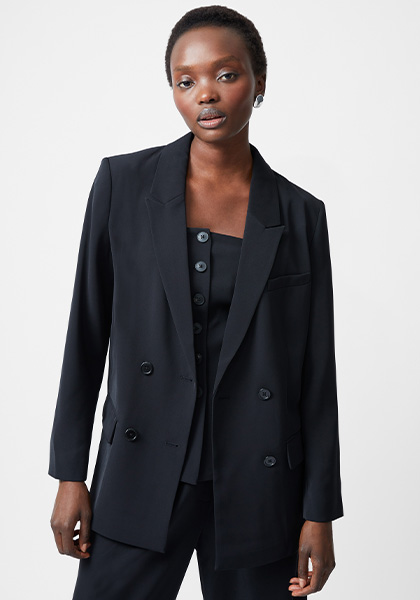 Harrie Suiting Double Breasted Blazer