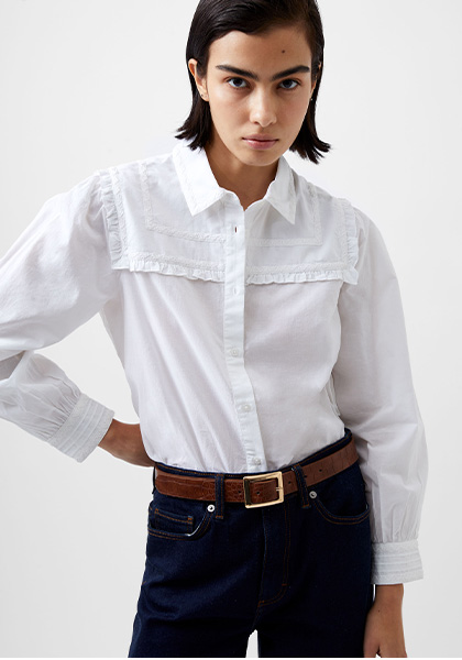 Amelie Cambric Embroidered Shirt