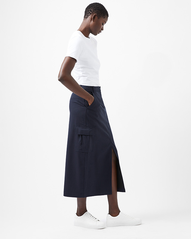 Hailey Pinstripe Cargo Skirt