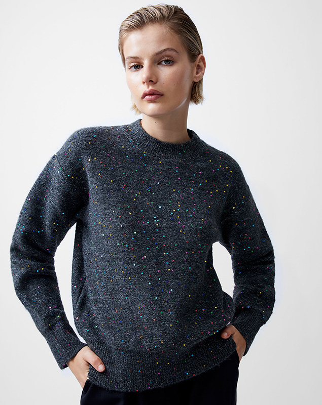 Janet Sequins Soft Jumper