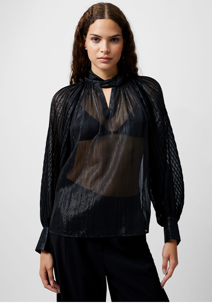 Beth Lurex Keyhole Top