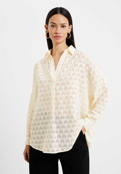 Geo Burn-Out Popover Shirt