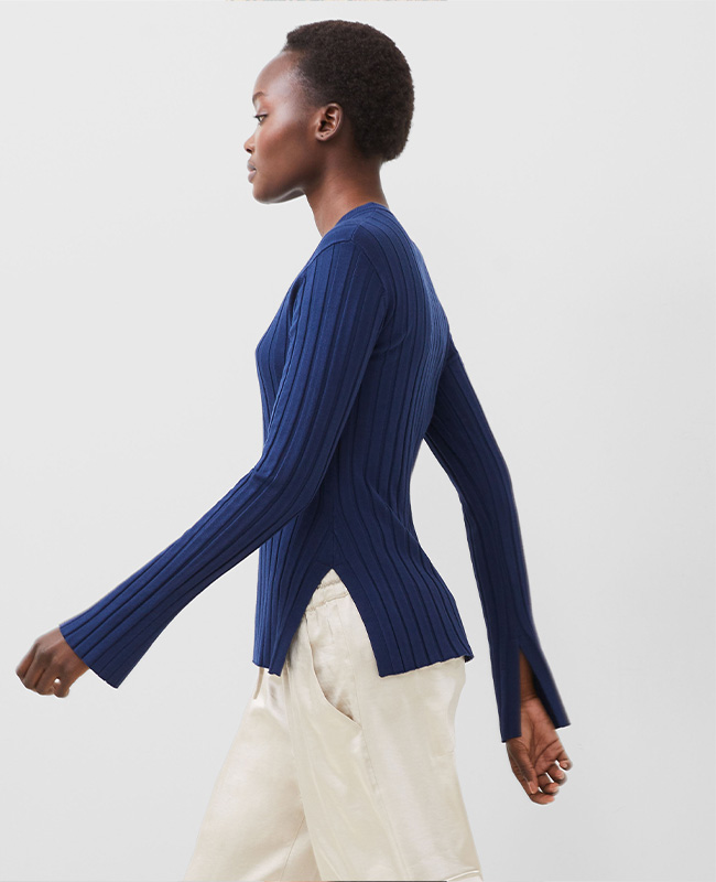 Minar Eco Pleated Sweater