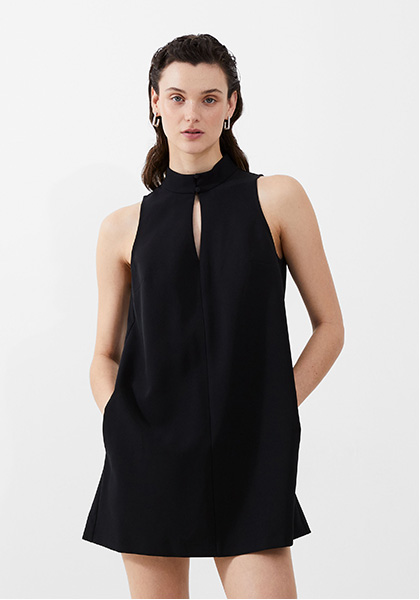 Echo Sleeveless Keyhole Mini Dress