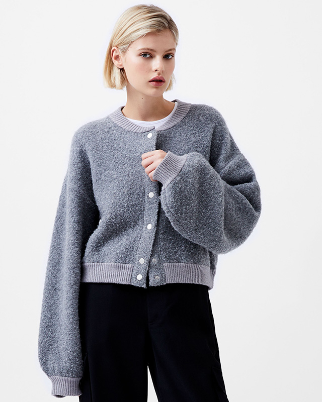 Melissa Knit Bomber Jacket