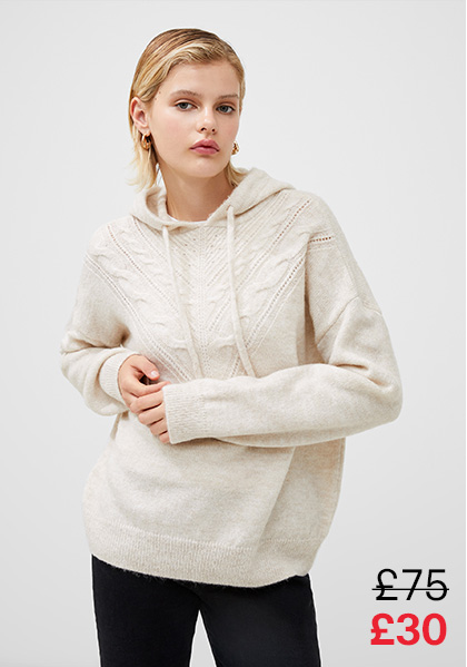 Cable Knit Hoodie