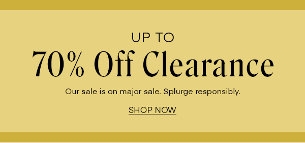 Up to 70% Off Clearance