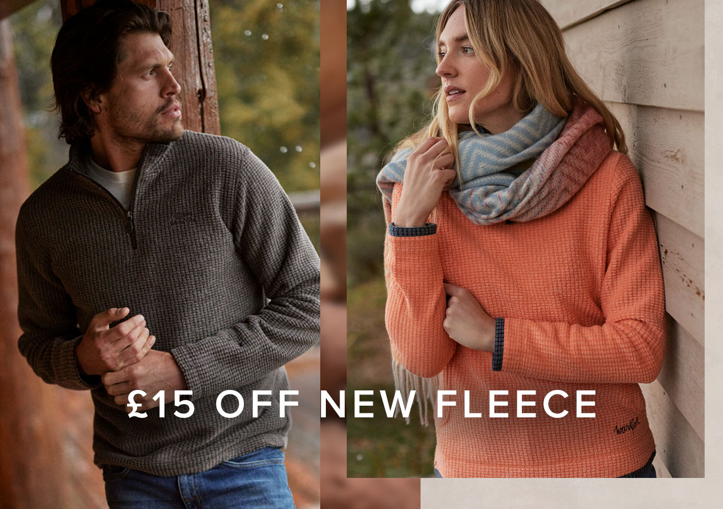 £15 off new fleece