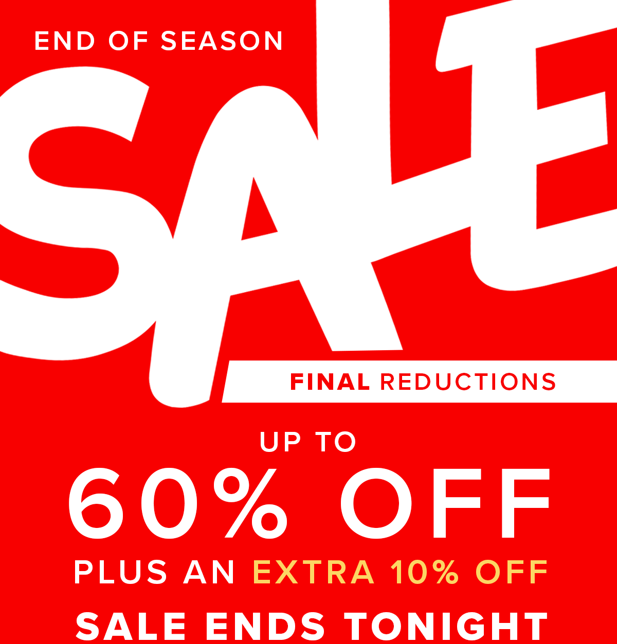 End Of Season Sale! Up To 50% OFF!