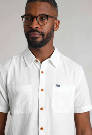 Hinton Organic Cotton and Linen Crepe Shirt