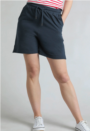 Ebony Organic Cotton Pique Shorts