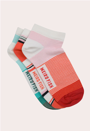 Loretta Trainer Socks 3 Pack