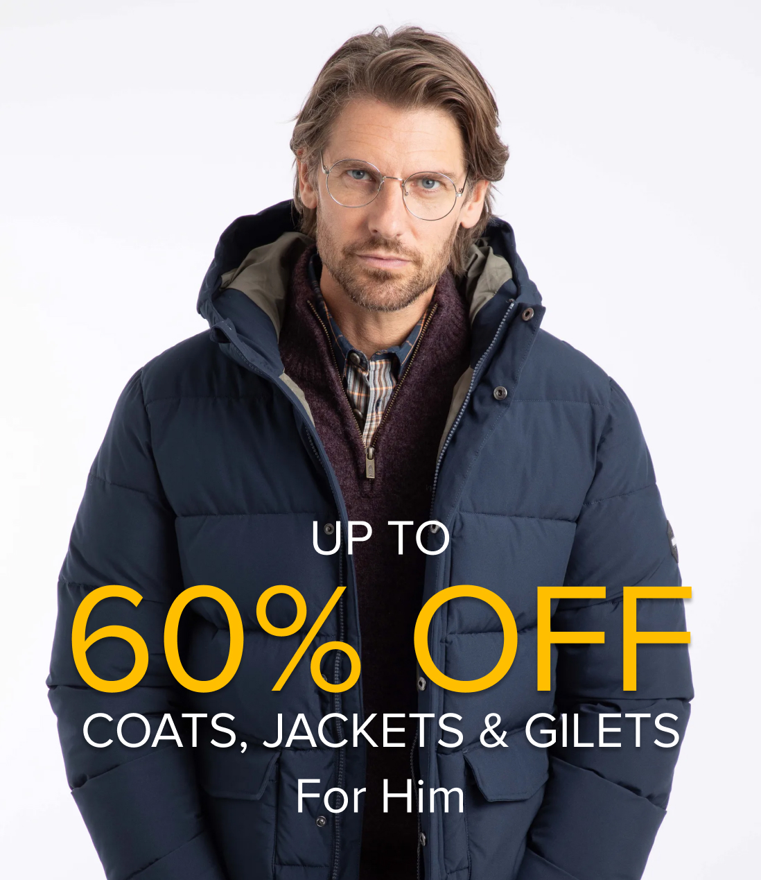 Up to 60% off Men's Coats, Jackets & Gilets