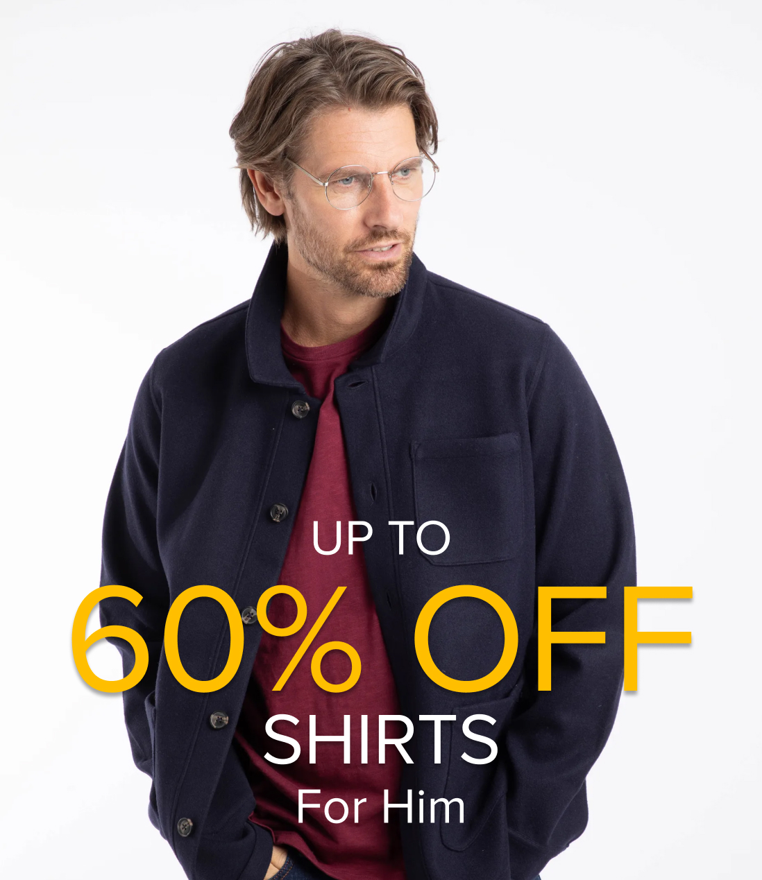 Up to 60% off Men's shirts
