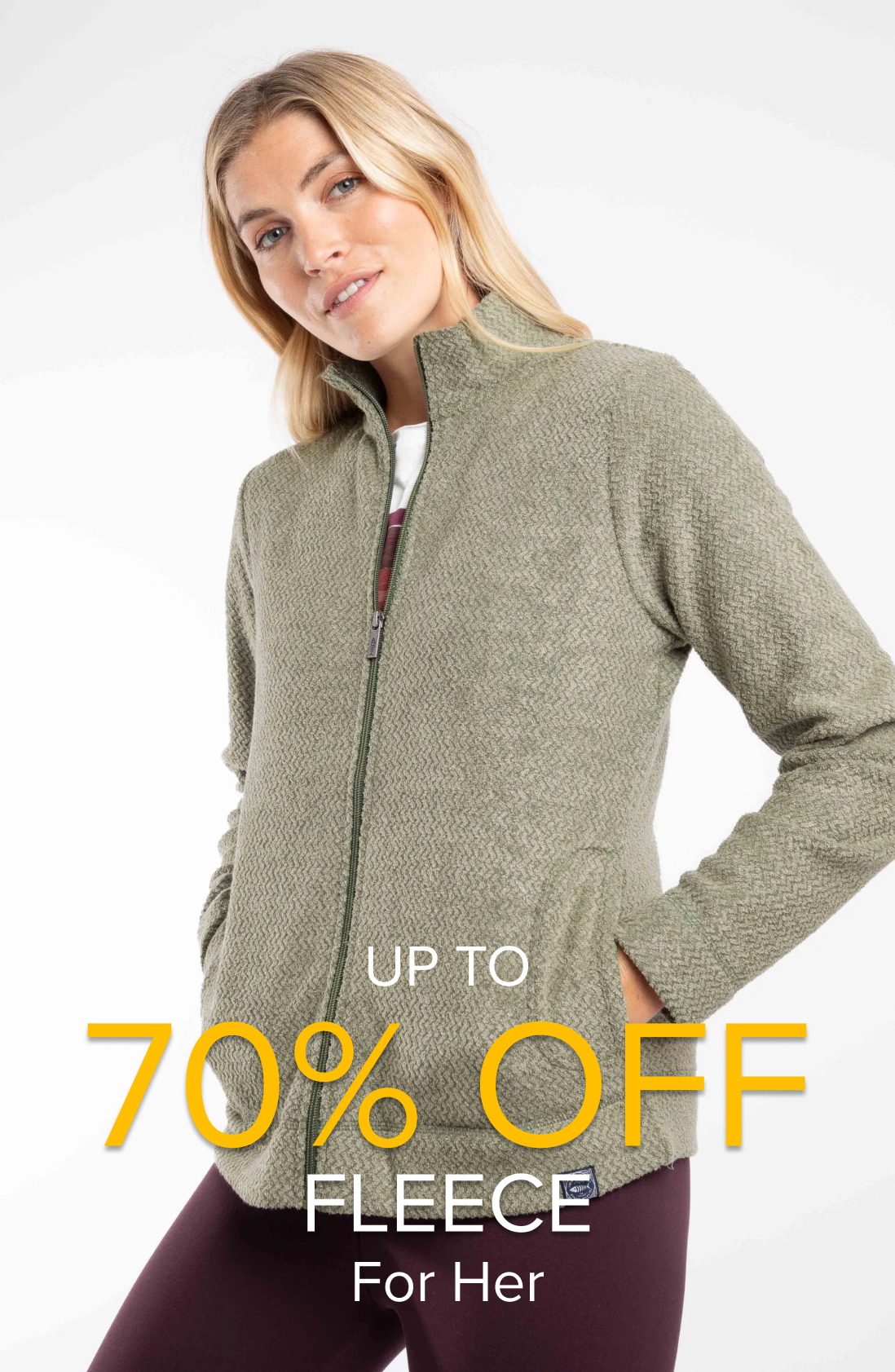 Up to 70% off Women's Fleece