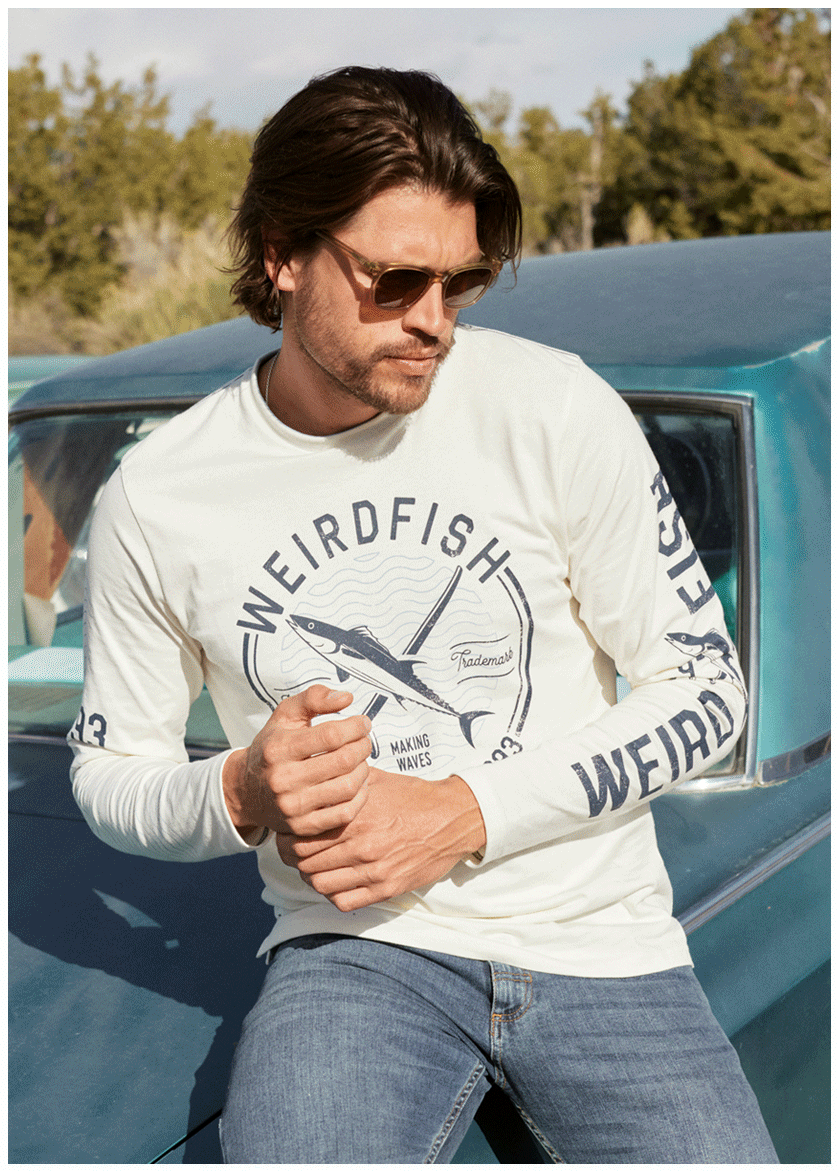 Making Waves Organic Cotton Branded Long Sleeve T-Shirt
