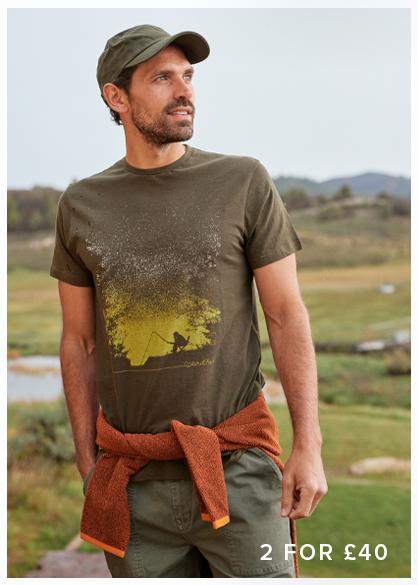 Dark Sky Organic Cotton Front Print T-Shirt