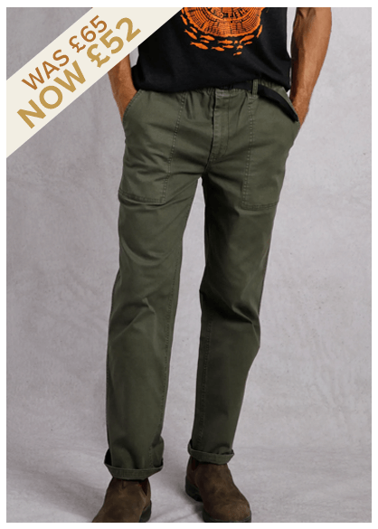 Warkworth Relaxed Casual Cargo Trousers
