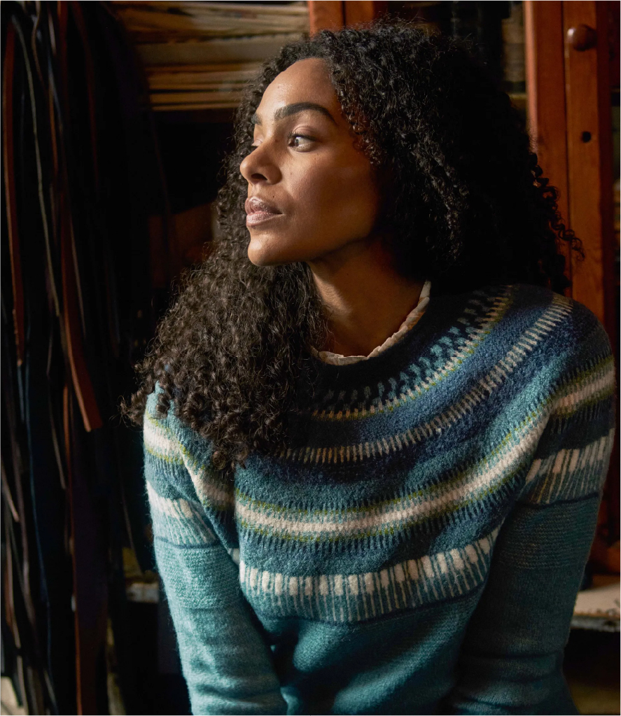 Carmelo Fair Isle Jumper Smoked Blue