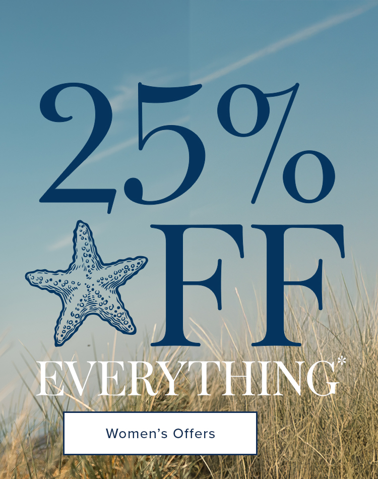 25% off everything - womens