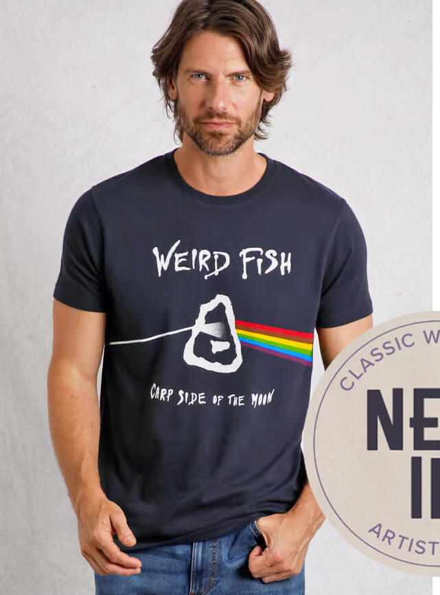 Carp Side Front Print Artist T-Shirt 
