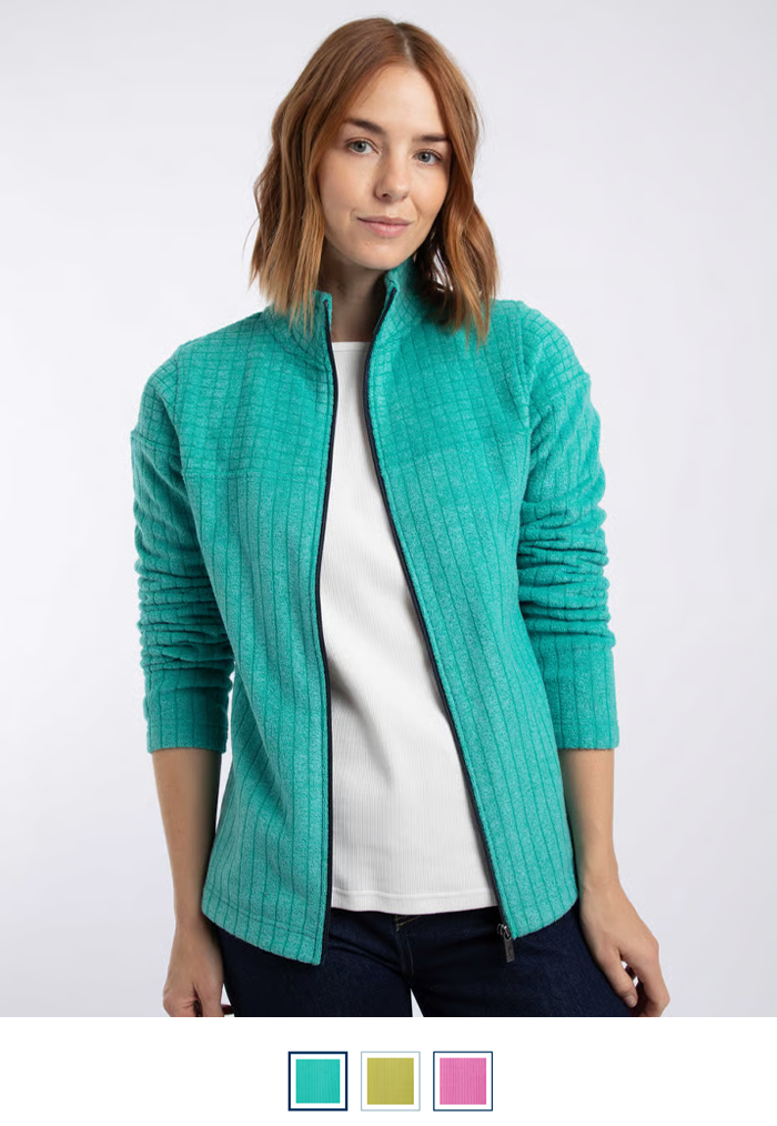 Frankie Full Zip Grid Fleece