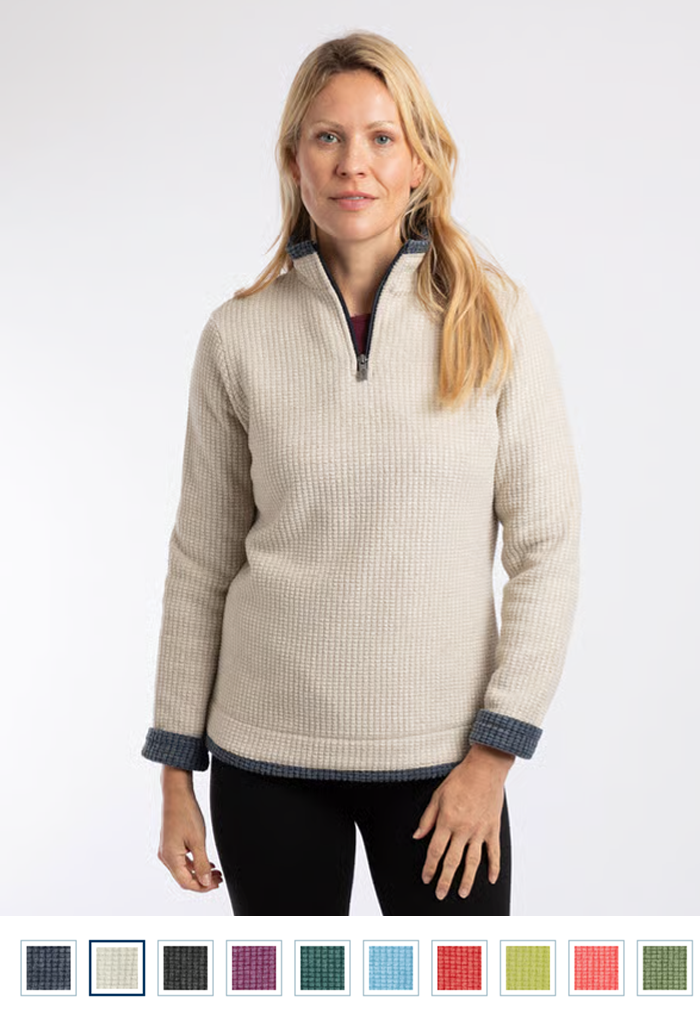 Beye 1/4 Zip Grid Fleece