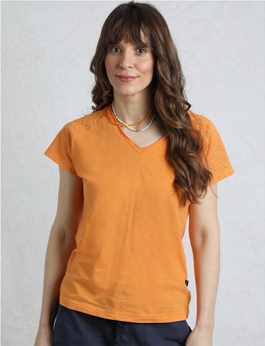 Pernille Organic Cotton Cutaway T-Shirt