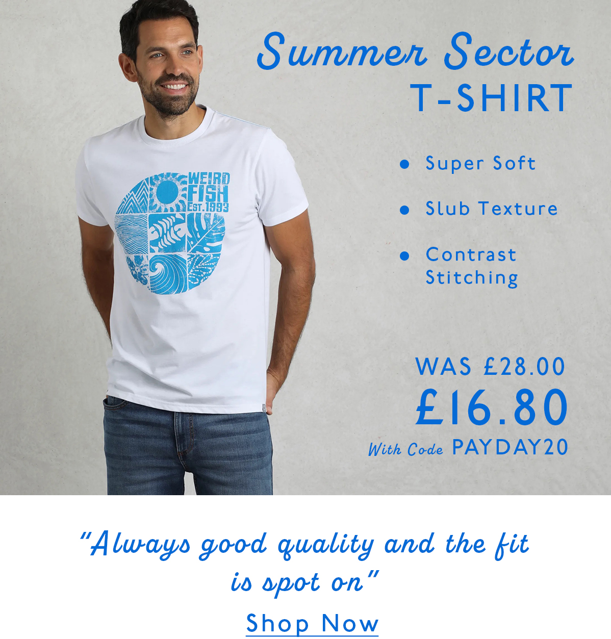 Summer Sector Front Print Eco Graphic T-Shirt
