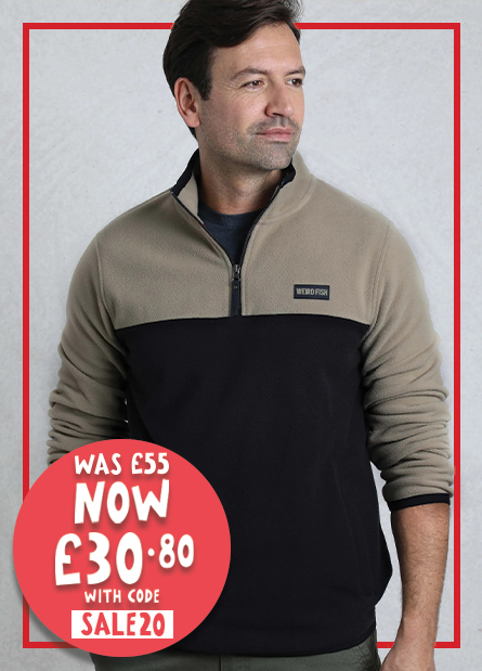 Tristan 1/4 Zip Colour Block Microfleece