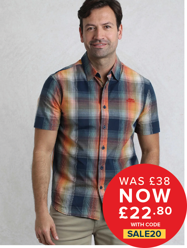 Judd Organic Cotton Short Sleeve Check Shirt