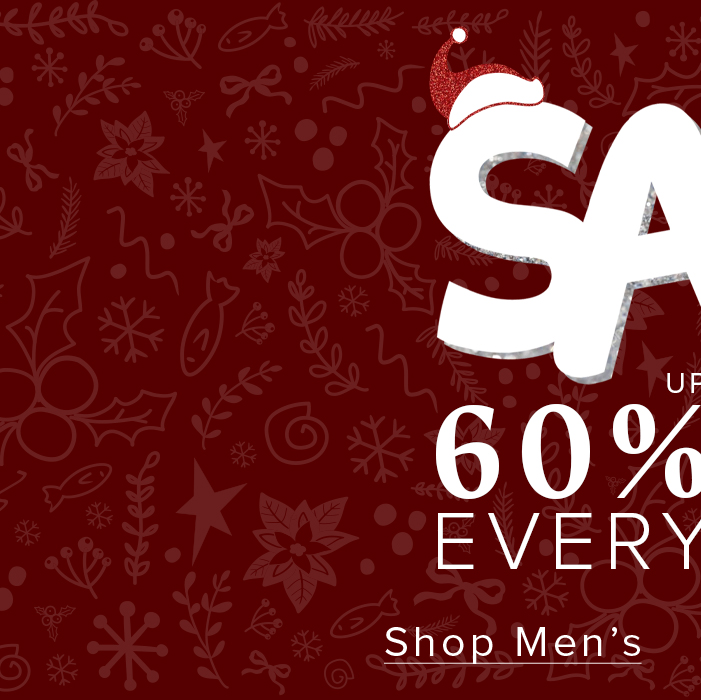 up to 60% off everything - shop men's 