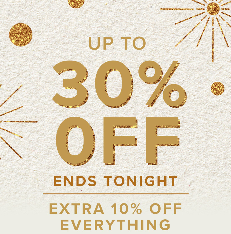 Up to 30% off Selected Lines