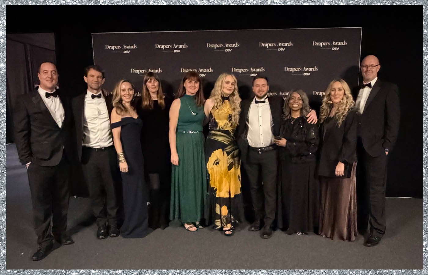 Some of the team at the 2025 Drapers awards - we were nominated for Best Marketing Campaign and Best Womenswear Brand