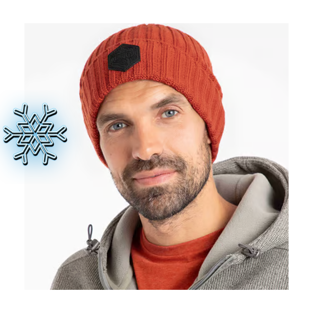 Monreith Beanie Rust Leaves