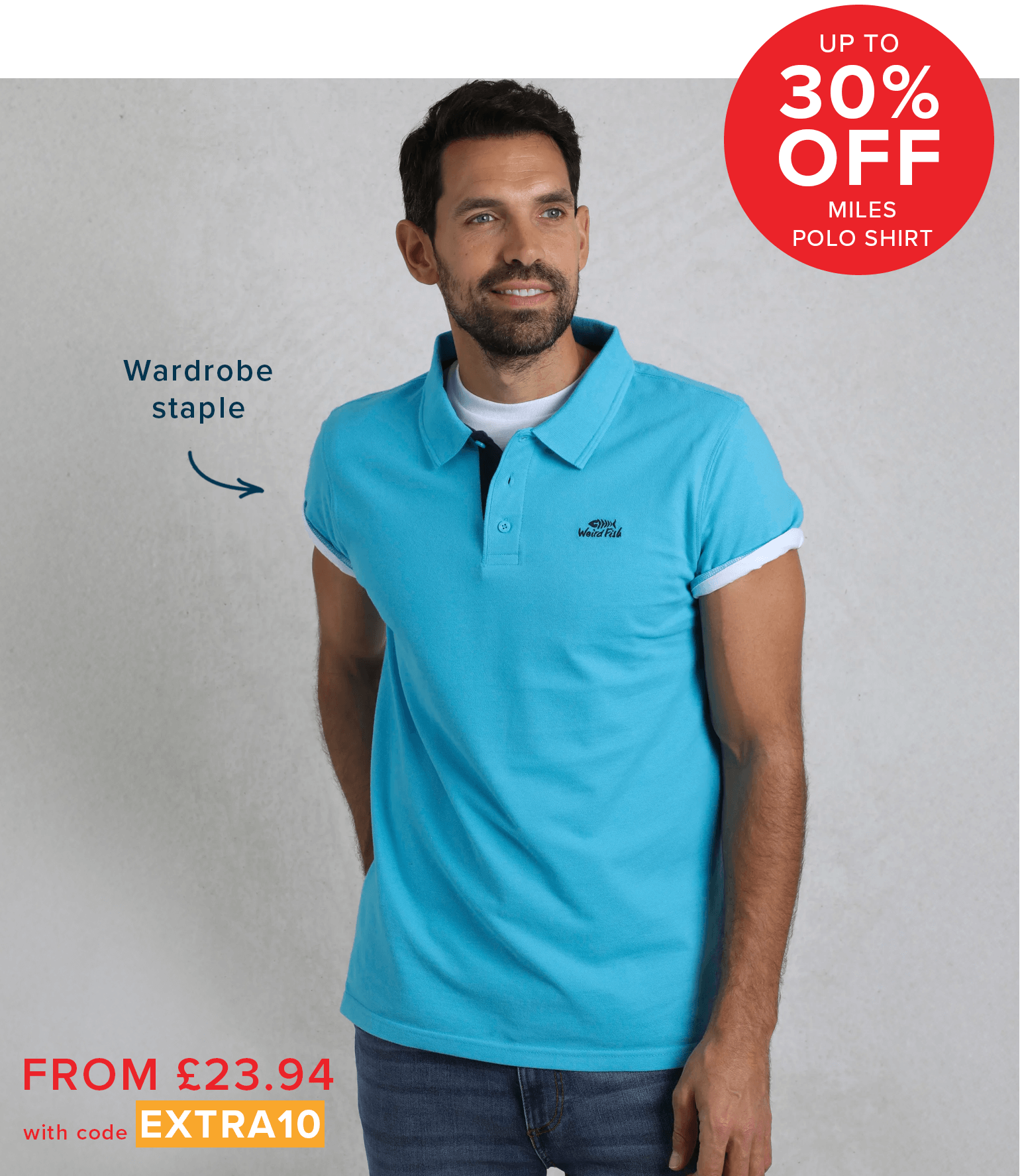 Miles Organic Cotton Pique Polo