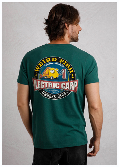 Electric Carp Back Print Artist T-Shirt