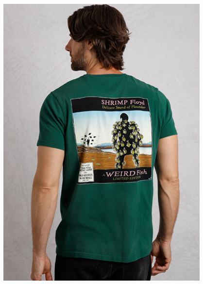 Shrimp Floyd Back Print Artist T-Shirt